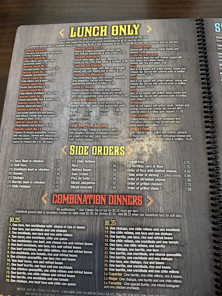 Gringo's Mexican Grill Menu image 3
