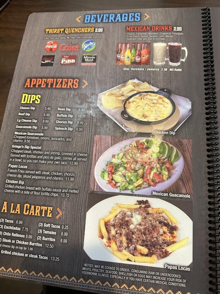 Gringo's Mexican Grill Menu image 4